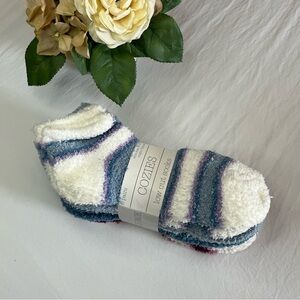 Cozies - Women's Soft & Fuzzy Low-Cut Socks 6Pairs - Multicolor - Shoe Size 4-10